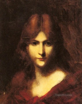 ジャン・ジャック・ヘナー Painting - 赤毛の美女 ジャン・ジャック・ヘナー